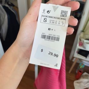 Zara cutout mini dress stripes